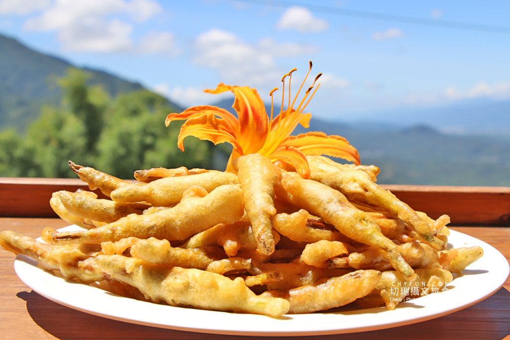 六十石山金針花兩天一夜44＿德森有機農莊炸金針花、涼飲