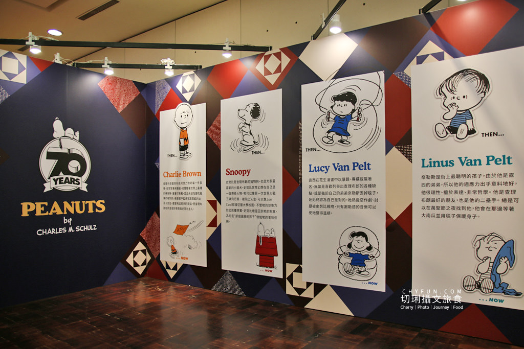 台南｜史努比70周年巡迴特展免費入場拍個夠，花生漫畫年代角色變化很有趣
