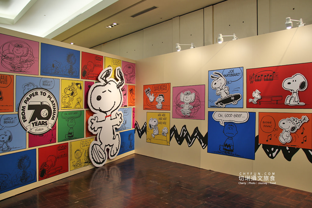 台南｜史努比70周年巡迴特展免費入場拍個夠，花生漫畫年代角色變化很有趣