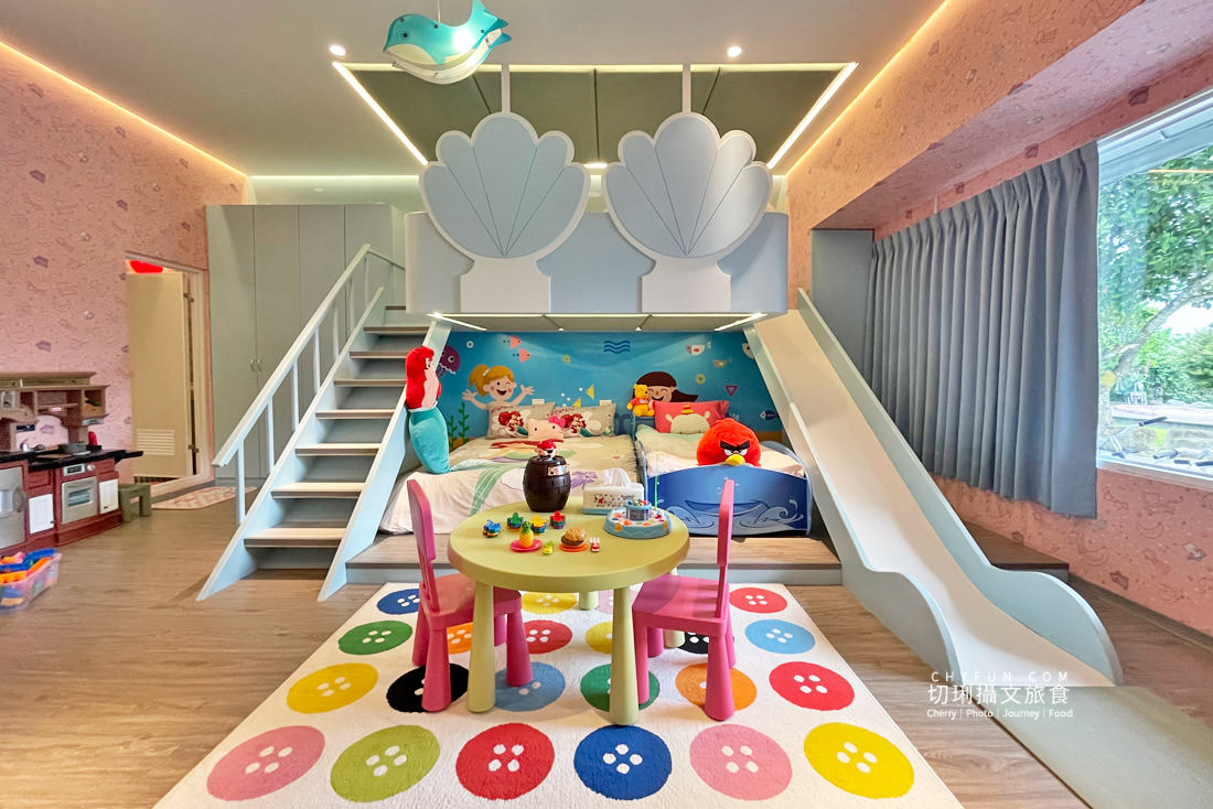 嘉義｜中埔親子民宿詩情夢幻城堡住宿，小朋友的玩樂天堂間間都是童話故事房