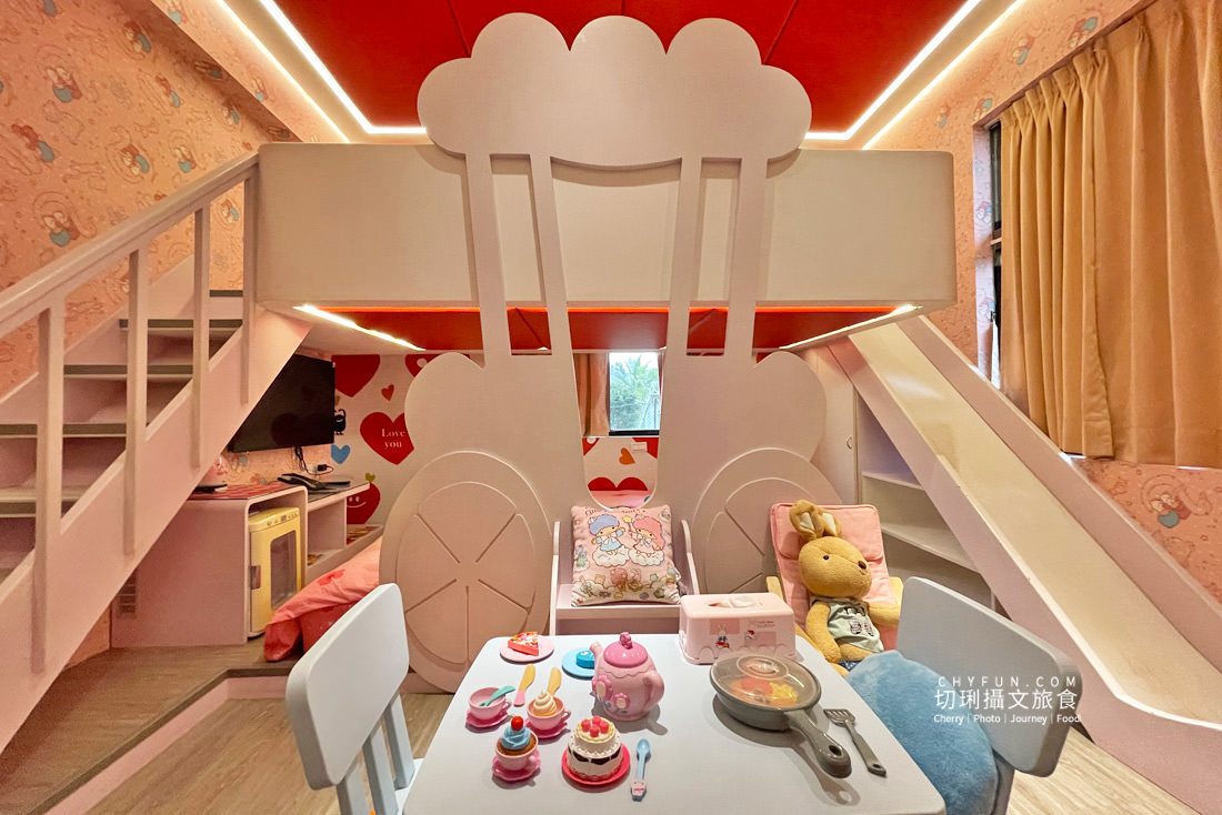 嘉義｜中埔親子民宿詩情夢幻城堡住宿，小朋友的玩樂天堂間間都是童話故事房