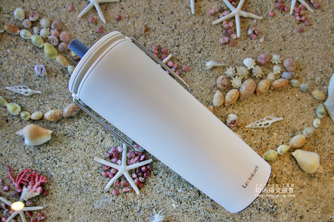 樂扣樂扣微笑騎士不鏽鋼隨行杯大容量，寬口好飲用可提可掛不漏