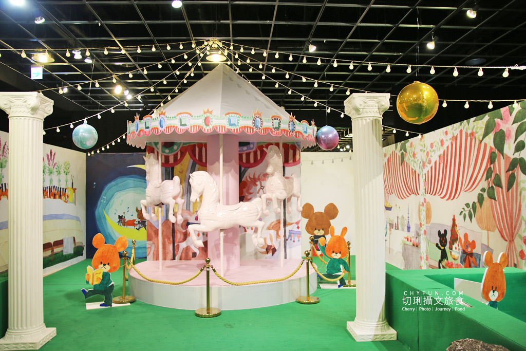 高雄｜小熊學校2020到夢時代開展，花廊熱氣球咖啡杯粉嫩拍