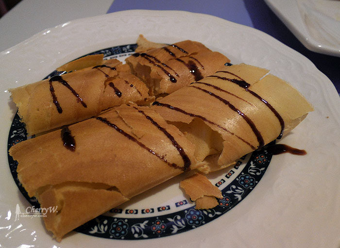 仙杜瑞拉鐵板甜點主題餐廳-奶油捲餅