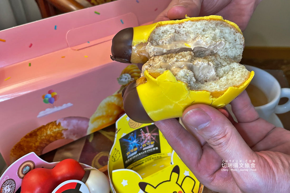 Mister Donut寶可夢甜甜圈太萌拍完開吃，就決定是你了皮卡丘期間限定